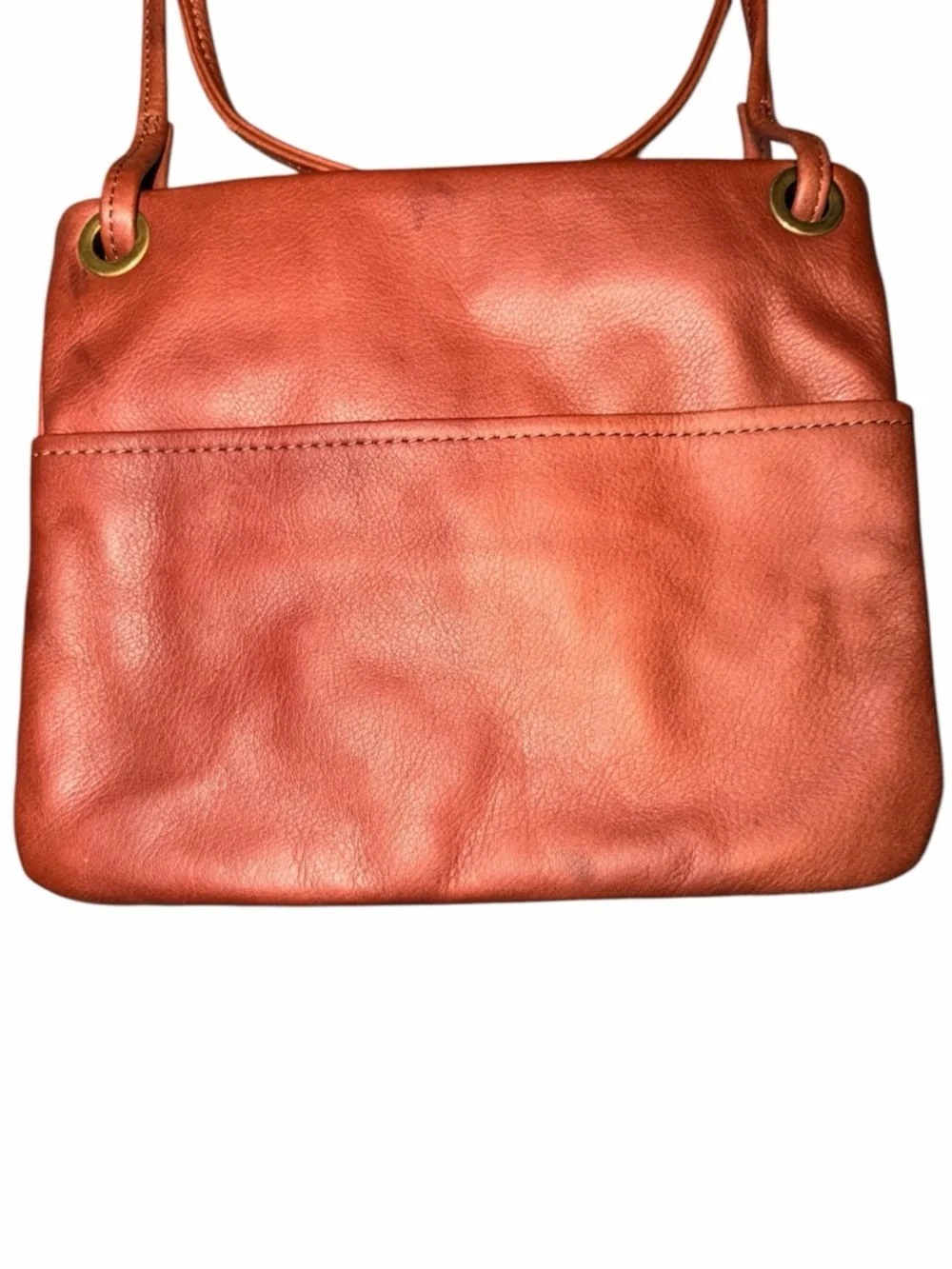 margot Leather Crossbody in Copper Red with Gold Hardware - Picture 4 of 6
